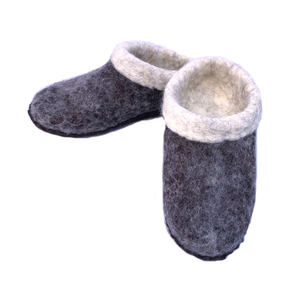 Men's Wool Felt Clog Slippers